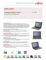 Fujitsu ESPRIMO MOBILE X9515 Datasheet