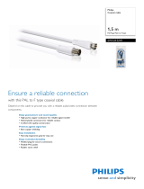 Philips Coaxial cable SWV2152W Datasheet