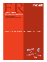 Maxell ER Lithium thionyl chloride User manual