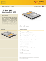 DeLOCK 1.8" Micro SATA SSD 16GB Datasheet