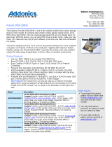 Addonics Pocket CDRW Datasheet