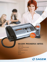 Sagem PHONEFAX 48 TDS Owner's manual
