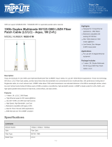 Tripp Lite 10Gb Duplex Multimode 50/125 OM3 LSZH Fiber Patch Cable (LC/LC) - Aqua, 1M (3-ft.) Datasheet