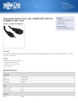 Tripp Lite P034-010 Datasheet