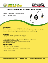 Cables Unlimited ZIP-USB2-C05 Datasheet