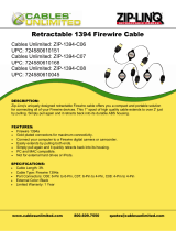 Cables Unlimited ZIP-1394-C06 Datasheet