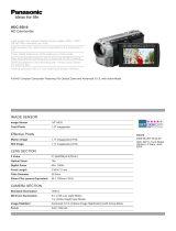 Panasonic HDC-SD10EG-S Datasheet
