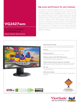 ViewSonic VG2427WM Datasheet