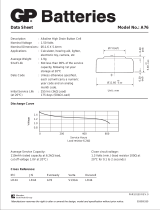 GP Batteries GPA76-C1 Datasheet