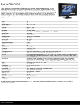 iiyama E2207WS-2 Datasheet