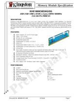 Kingston Technology KHX1800C8D3K2/2G Datasheet