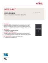 Fujitsu VFY:P2540PPFP1ES Datasheet