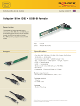 DeLOCK Adapter Slim IDE / USB-B FM Datasheet