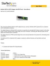 StarTech.com SLSATACDADAP Datasheet