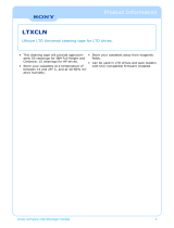 Sony LTXCLN-LABEL Datasheet