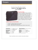 Targus 10.2" A7 Netbook Slipcase Datasheet
