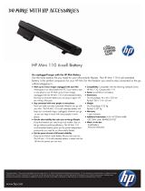 HP Mini 110 6-cell Battery Datasheet
