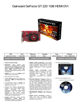 Gainward GT220 1024MB DDR3 Datasheet