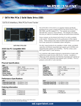 Super Talent Technology 16GB Mini PCIe SSD Datasheet