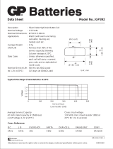 GP Batteries 042392A1 Datasheet