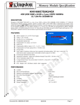 Kingston Technology KHX1600C7S3K2/4GX Datasheet