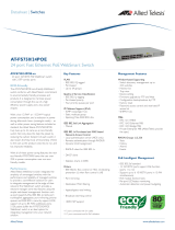 Allied Telesis WebSmart AT-FS750/24POE Datasheet