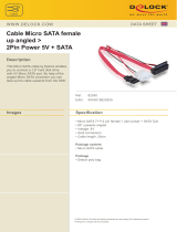 DeLOCK SATA Cable Micro 0.3m Datasheet