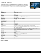 iiyama E2710HDS-B Datasheet