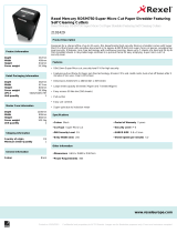 Rexel Mercury RDSM750 Super Micro Cut Shredder Datasheet