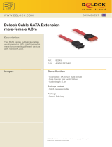 DeLOCK 1m SATA Cable Datasheet