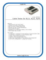 LogiLink Cable Tester Datasheet
