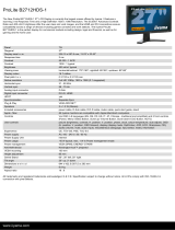 iiyama B2712HDS-B Datasheet