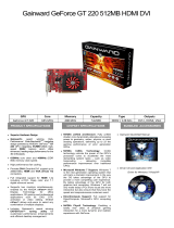 Gainward GeForce GT220 Datasheet