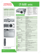 Hitachi CP-X608 Datasheet