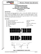 Kingston Technology KVR800D2D4P6/4GEF Datasheet