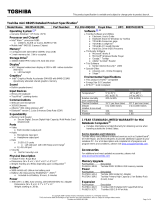 Toshiba NB205-N312/BL User manual