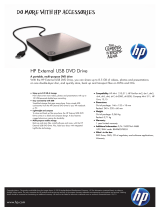 HP External USB DVD RW Drive Datasheet