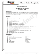 Kingston Technology KVR1066D3N7/1GBK Datasheet