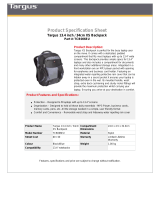 Targus TARTCB006EU Datasheet