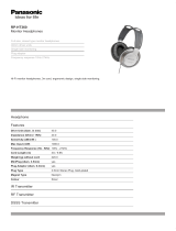 Panasonic RP-HT360E-S Datasheet