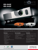 Hitachi ED-X40Z Datasheet