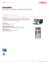 Fujitsu VFY:P2560PF031GB Datasheet
