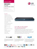 LG BX580 Datasheet