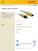 DeLOCK FireWire A/A, 1.0m Datasheet