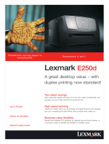 Lexmark E250D Datasheet