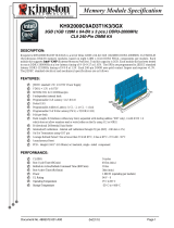 Kingston Technology KHX2000C9AD3T1K3/3GX Datasheet