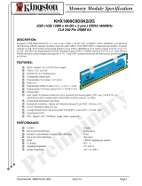 Kingston Technology KHX1800C9D3K2/2G Datasheet