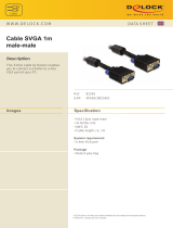 DeLOCK 10m VGA Cable Datasheet