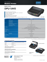 Seiko Instruments DPU-S445 BT KIT Datasheet