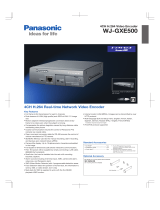Panasonic WJ-GXE500E Datasheet
